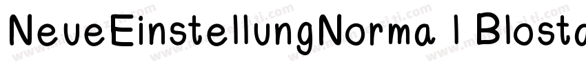 NeueEinstellungNorma l BlostaScript字体转换